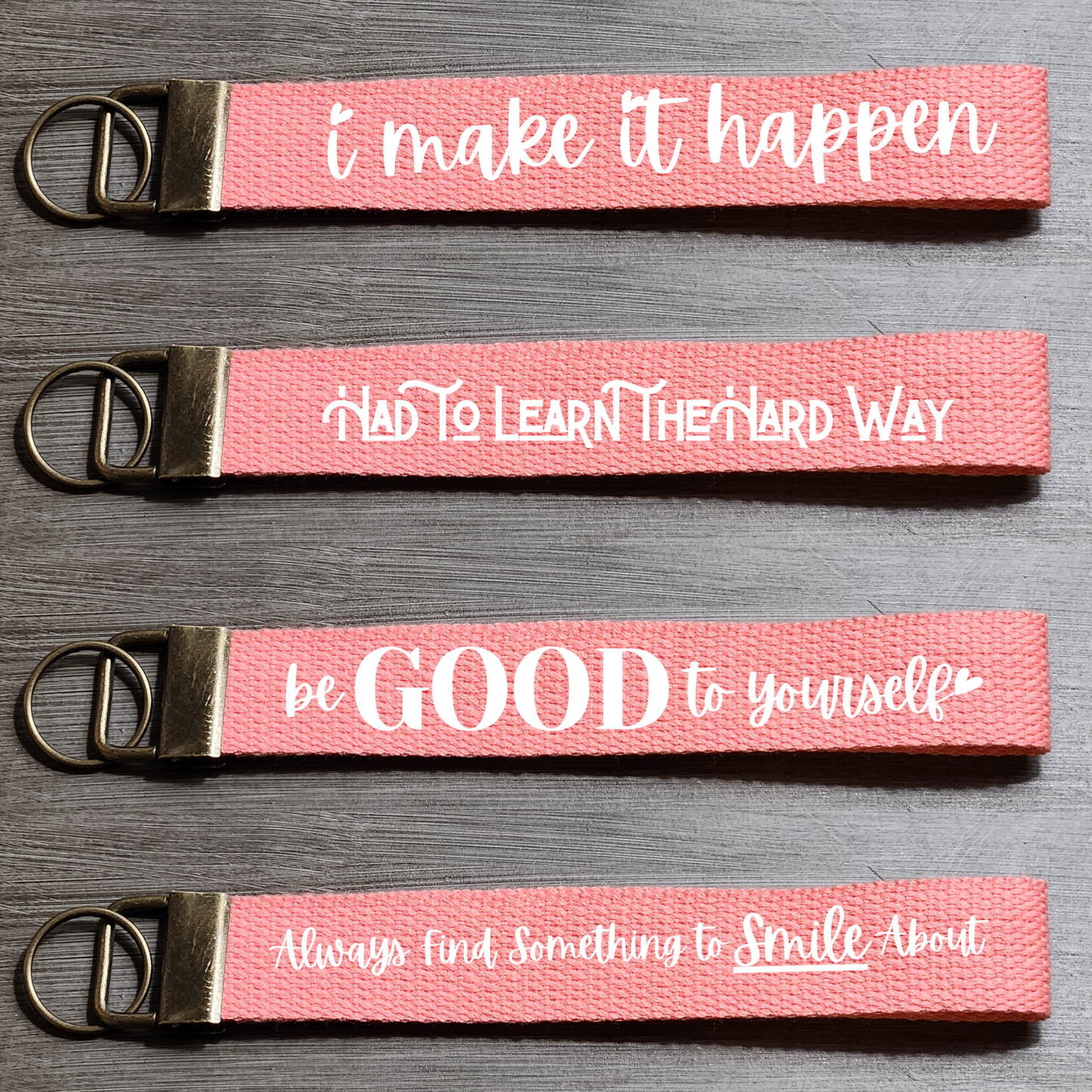 Keychain Wristlets - Cream