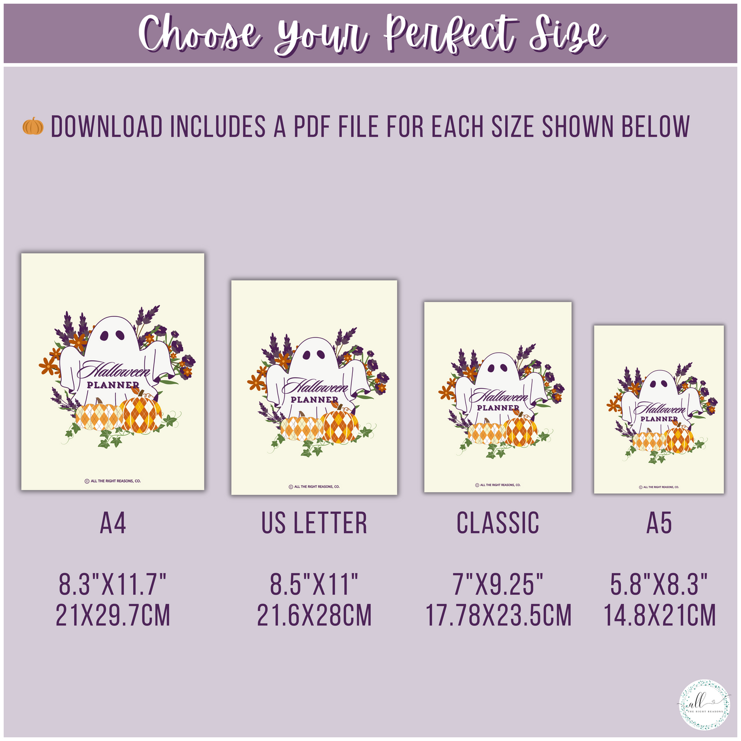 Prepare for a frightfully efficient Halloween season with our Traditional Halloween All-in-One Planner Download. From 2024 to 2026, this timeless, thoughtfully crafted planner will help you manage every festive detail. Stay ahead of the Halloween hustle while enjoying classic seasonal recommendations that bring a touch of nostalgia and tradition to your celebrations.
Halloween | Planner | Digital Download | Ghosts | Pumpkins | Purple | Orange | Flowers | Autumn | Fall | Holiday | Budget | Goals