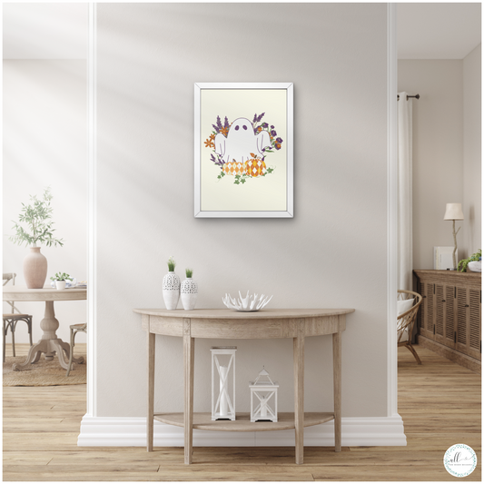 Add a touch of seasonal charm with our Floral Frights & Pumpkin Delights Wall Art Download. This whimsical design blends floral elements with ghosts and playful pumpkin motifs, making it a perfect addition to your Halloween décor. Ready to print and display, it brings a fun and festive spirit to your home, celebrating the season with a touch of flair.

Halloween | Wall Art | Digital Download |Ghosts | Pumpkins | Purple | Orange | Flowers | Autumn | Fall | Holiday | Print | Traditional
