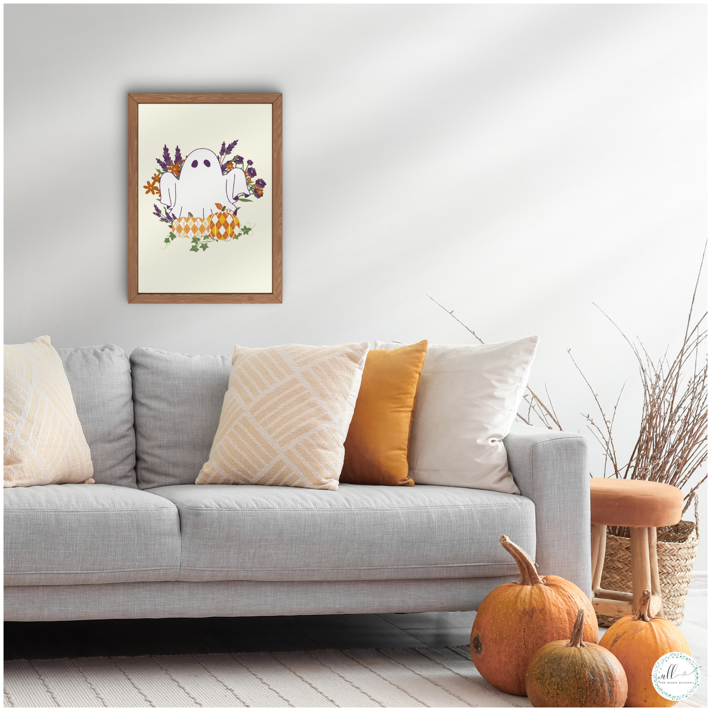 Add a touch of seasonal charm with our Floral Frights & Pumpkin Delights Wall Art Download. This whimsical design blends floral elements with ghosts and playful pumpkin motifs, making it a perfect addition to your Halloween décor. Ready to print and display, it brings a fun and festive spirit to your home, celebrating the season with a touch of flair.

Halloween | Wall Art | Digital Download |Ghosts | Pumpkins | Purple | Orange | Flowers | Autumn | Fall | Holiday | Print | Traditional