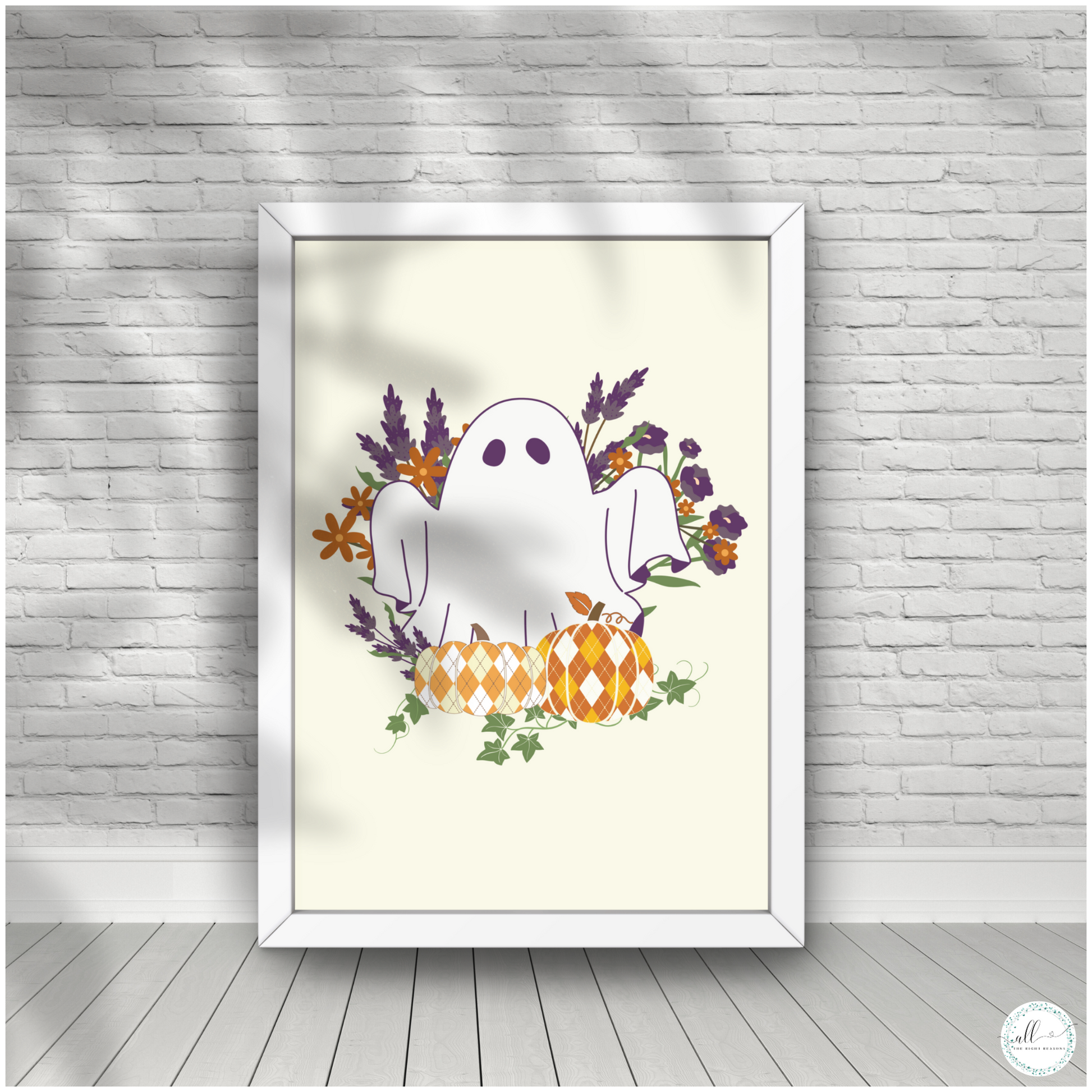 Add a touch of seasonal charm with our Floral Frights & Pumpkin Delights Wall Art Download. This whimsical design blends floral elements with ghosts and playful pumpkin motifs, making it a perfect addition to your Halloween décor. Ready to print and display, it brings a fun and festive spirit to your home, celebrating the season with a touch of flair.

Halloween | Wall Art | Digital Download |Ghosts | Pumpkins | Purple | Orange | Flowers | Autumn | Fall | Holiday | Print | Traditional
