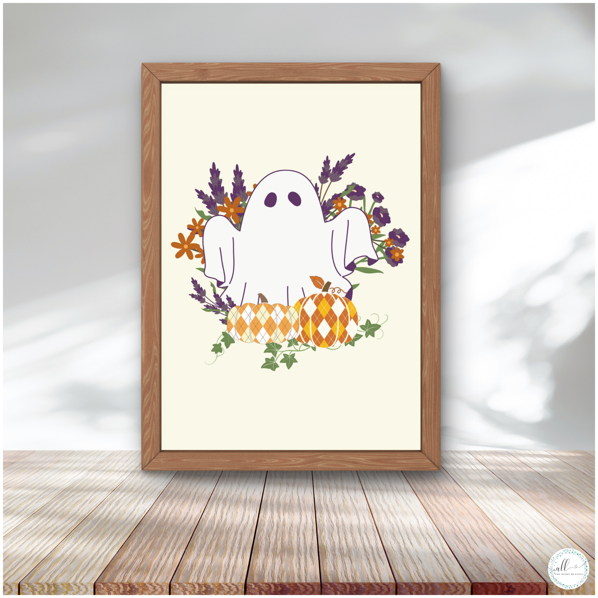 Add a touch of seasonal charm with our Floral Frights & Pumpkin Delights Wall Art Download. This whimsical design blends floral elements with ghosts and playful pumpkin motifs, making it a perfect addition to your Halloween décor. Ready to print and display, it brings a fun and festive spirit to your home, celebrating the season with a touch of flair.

Halloween | Wall Art | Digital Download |Ghosts | Pumpkins | Purple | Orange | Flowers | Autumn | Fall | Holiday | Print | Traditional