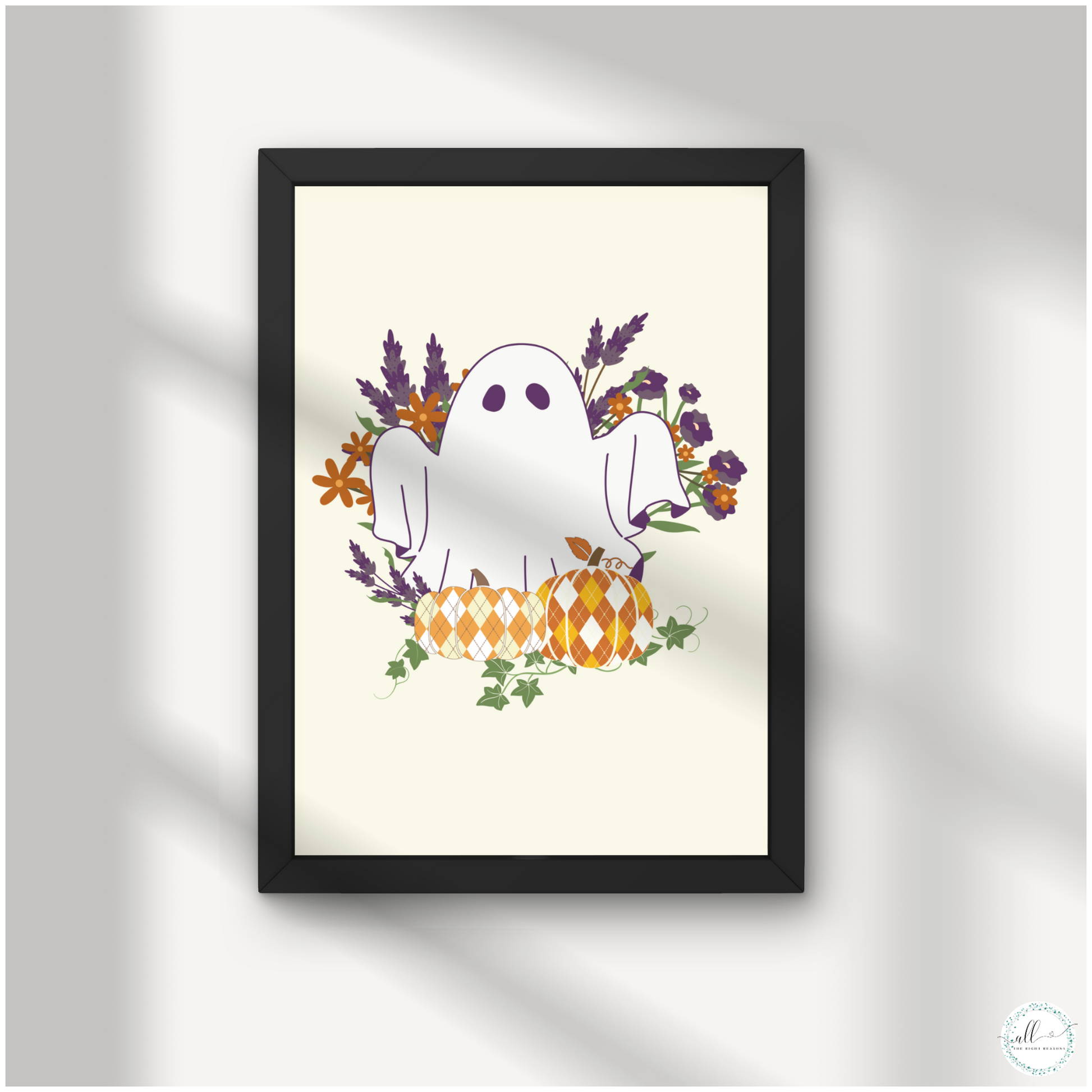 Add a touch of seasonal charm with our Floral Frights & Pumpkin Delights Wall Art Download. This whimsical design blends floral elements with ghosts and playful pumpkin motifs, making it a perfect addition to your Halloween décor. Ready to print and display, it brings a fun and festive spirit to your home, celebrating the season with a touch of flair.

Halloween | Wall Art | Digital Download |Ghosts | Pumpkins | Purple | Orange | Flowers | Autumn | Fall | Holiday | Print | Traditional